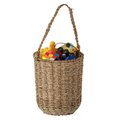 Vintiquewise Storage Basket, Brown, Seagrass QI004162